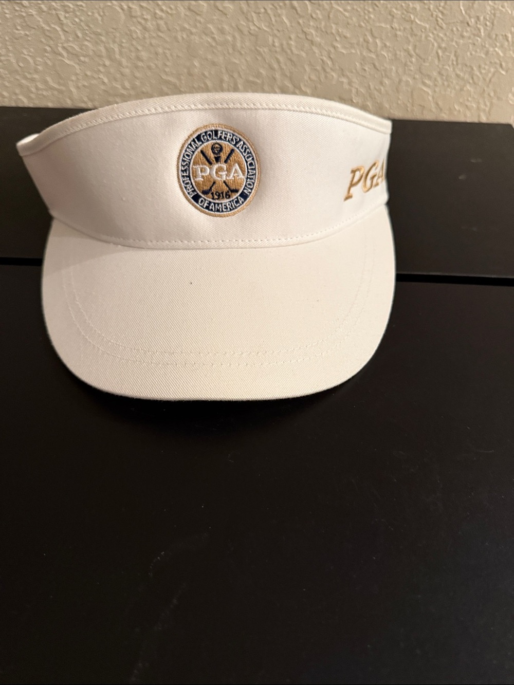 PGA Branded White Golf Visor